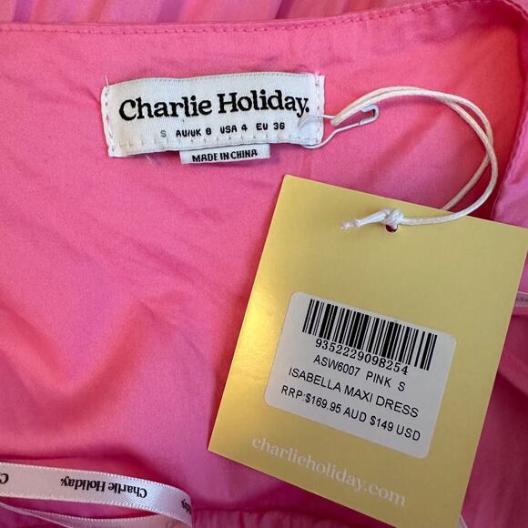 Charlie Holiday Isabella Maxi Dress Pink - Picture 12 of 13